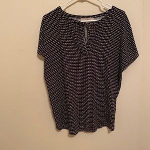 Polka dot LOFT top